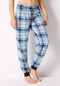 Ex Famous Store Cotton Rich Checked Long Sleeve Pyjama Set