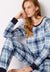 Ex Famous Store Cotton Rich Checked Long Sleeve Pyjama Set