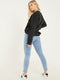 Ex Quiz Ladies New York Sweatshirt Jumper In Black & White
