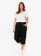 Ex Evans Linen Blend Tie Waist Cropped Culottes Trousers 4 Colours