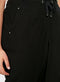 Ex Evans Linen Blend Tie Waist Cropped Culottes Trousers 4 Colours