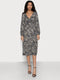 Ex Wallis Spot Snake Print Long Sleeve Jersey dress