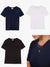 Ex Warehouse Smart T-Shirt In Black White Navy