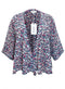 Ex DICKENS & JONES / Threads Plus Size Floral Chiffon Kimono in Sizes 16-26