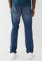 Mens True Religion Ricky Big T Straight Leg Cotton Jeans Indigo