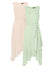 Ex Wallis Blush / Mint Glitter Tiered Midi Occasion Dress