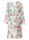Ex Wallis White Floral Print Tie Front Dress