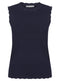 Ladies Sleeveless Knit Crochet Knit Lace Edge Vest Tops