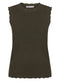 Ladies Sleeveless Knit Crochet Knit Lace Edge Vest Tops