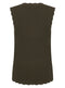Ladies Sleeveless Knit Crochet Knit Lace Edge Vest Tops
