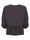 Ladies V Neck Button Front Detail 3/4 Sleeve Blouse