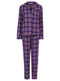 Ladies 100% Cotton Check Pyjama 2 Colours